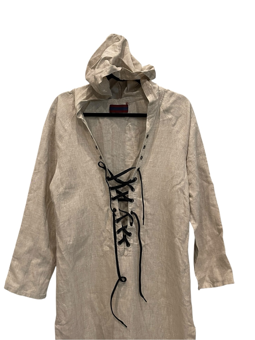 Albus Lumen Beige Linen Hoodie Dress Size:6 — image 2 of 8